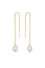Barely There Chain and Crystal Dangle Earrings