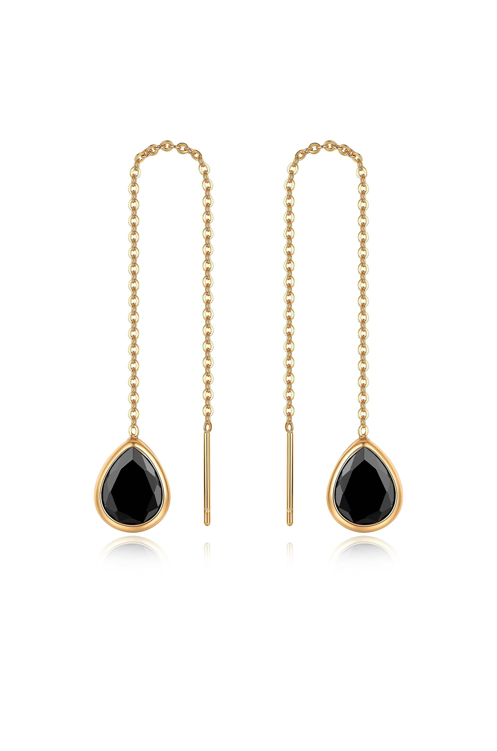 Barely There Chain and Crystal Dangle Earrings