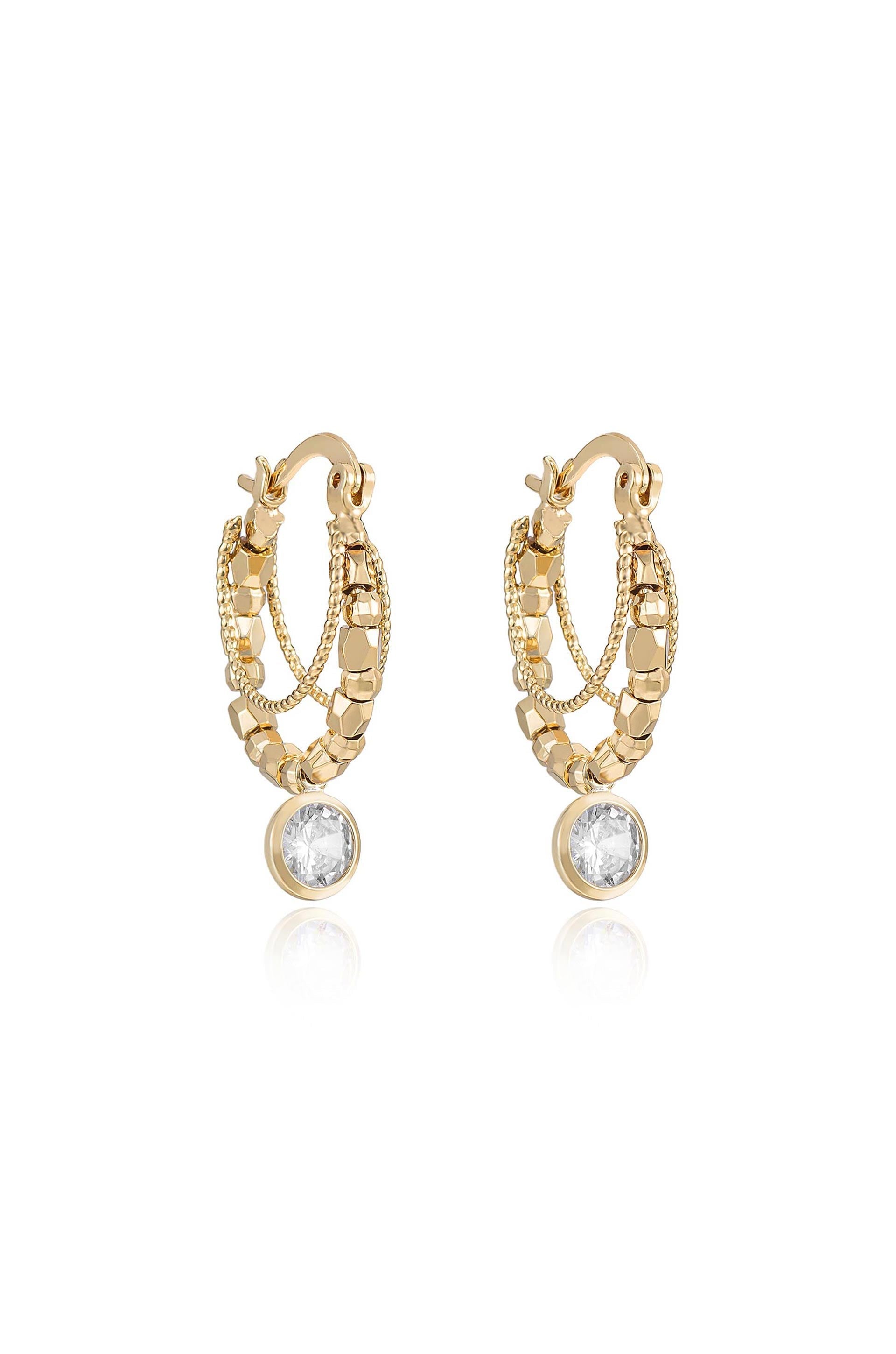 Boho Golden Hoop Earrings