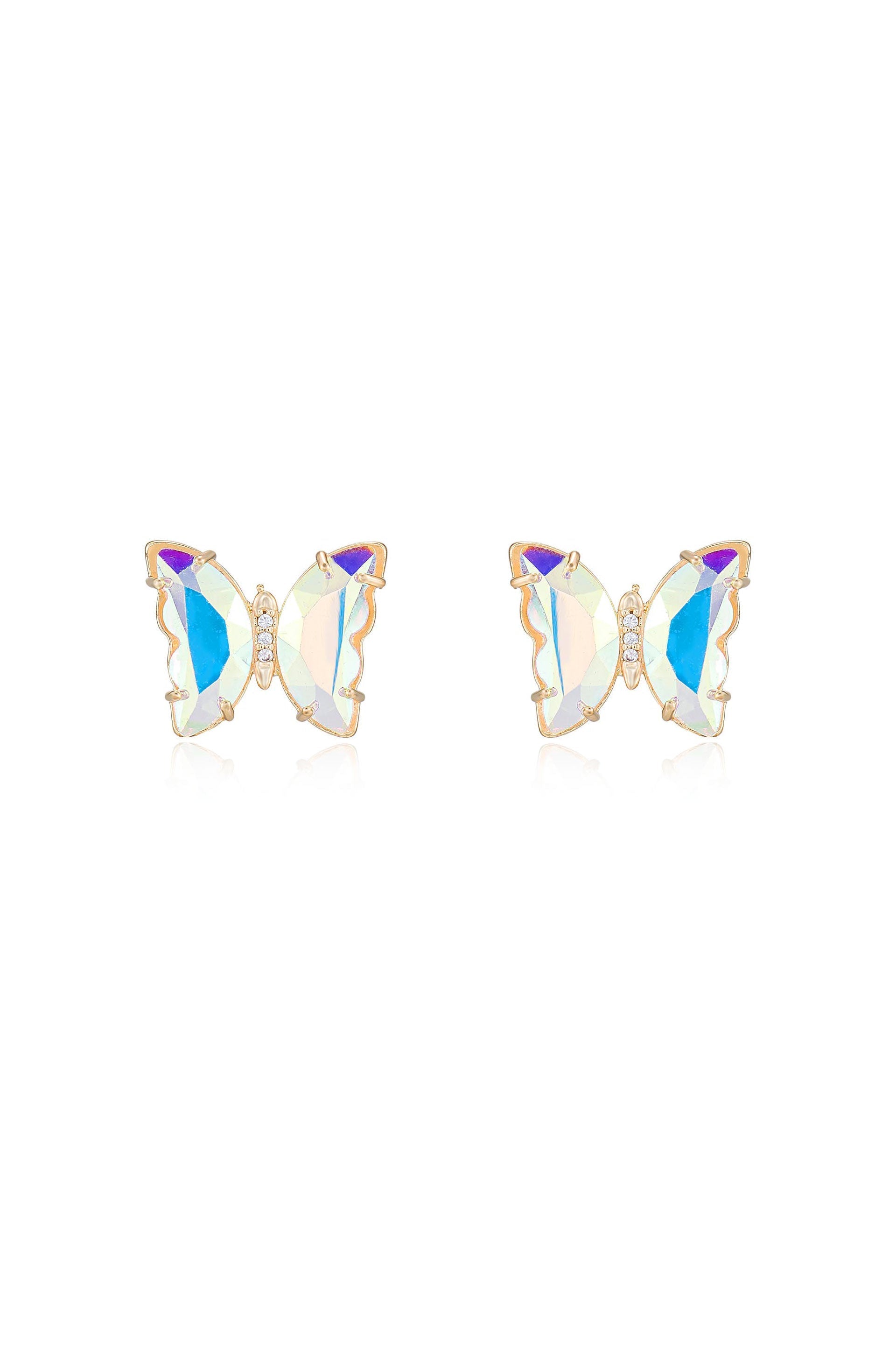 Flutter Away Crystal Earrings