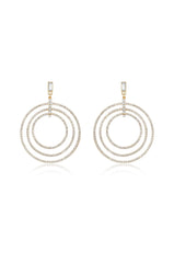 Disco Crystal Ring Earrings