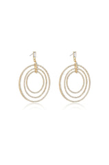 Disco Crystal Ring Earrings