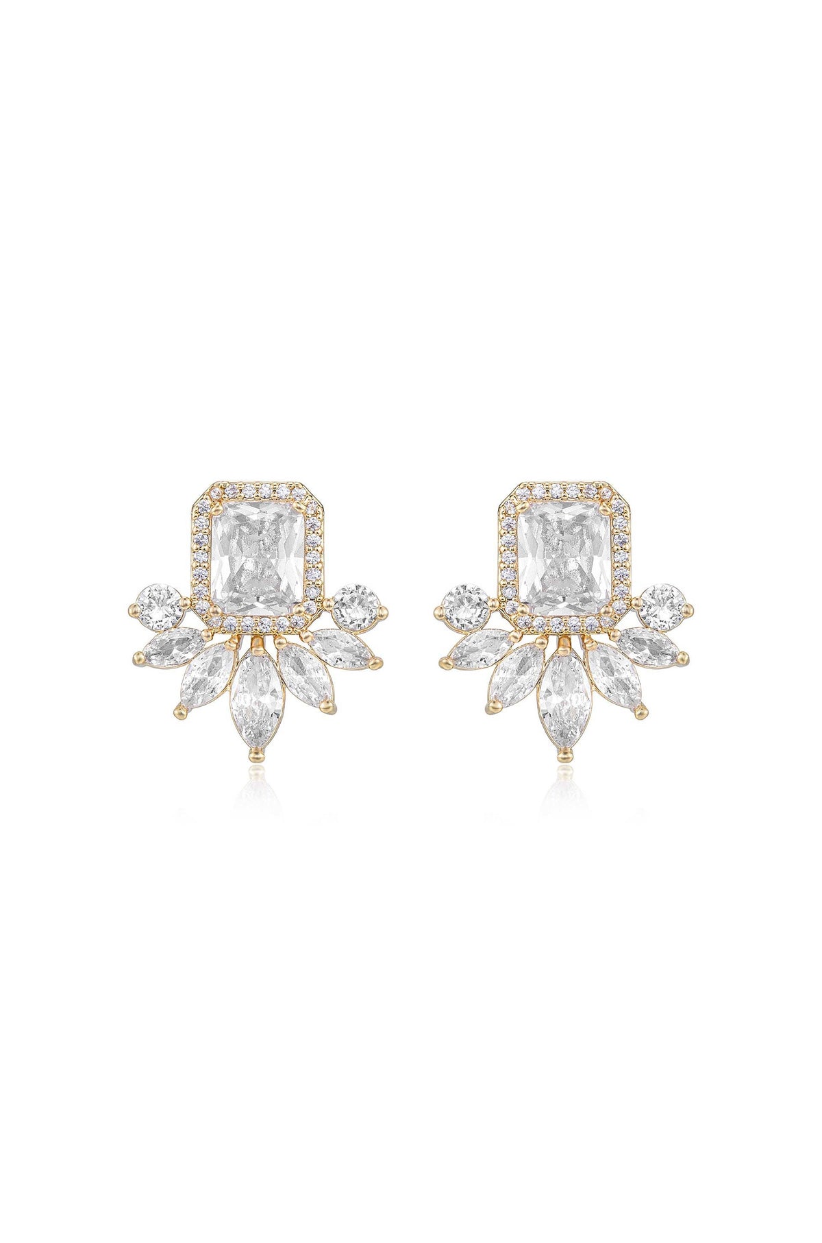 Shine Crystal Stud Earrings