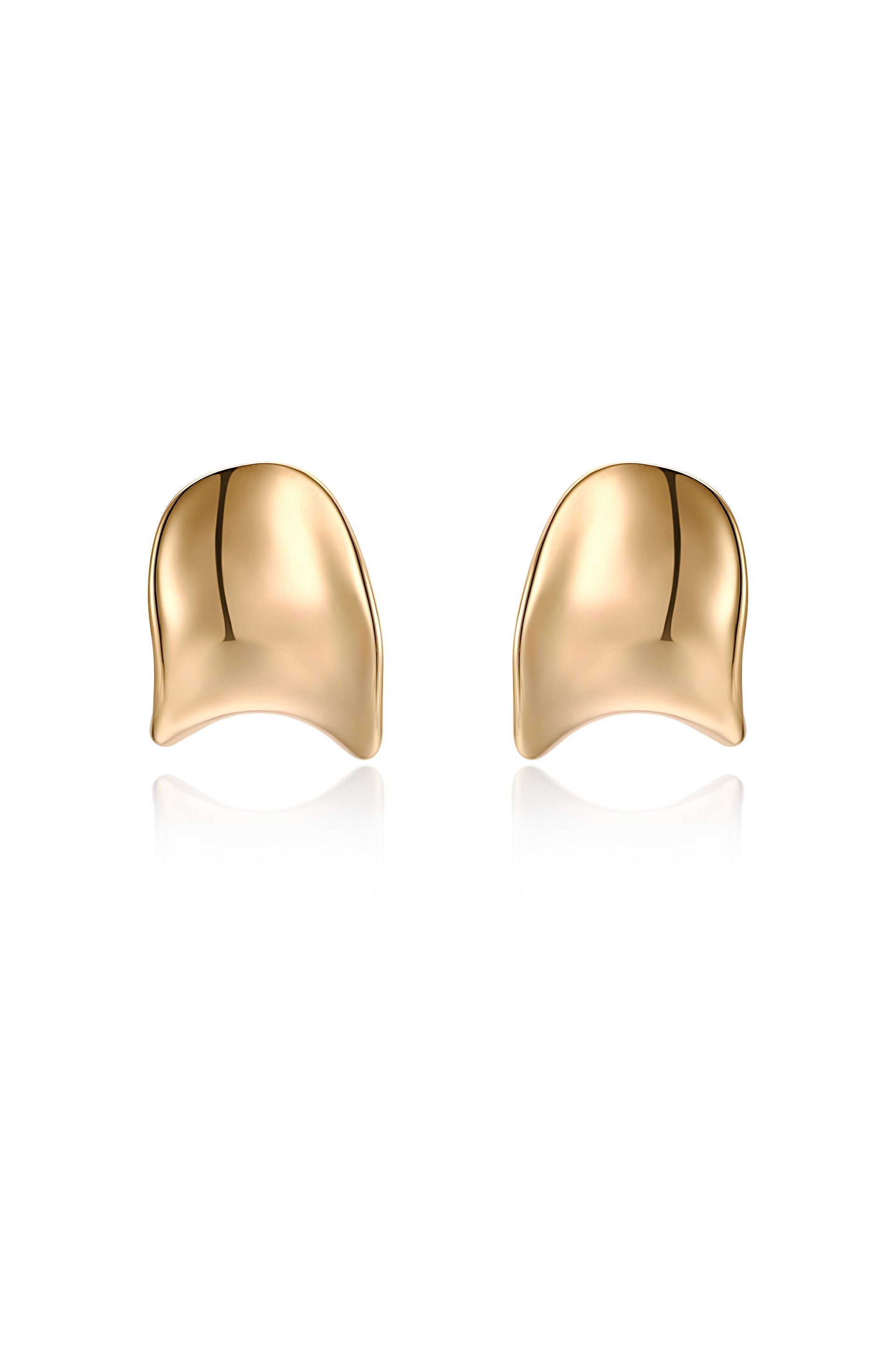Curved Stud Earrings