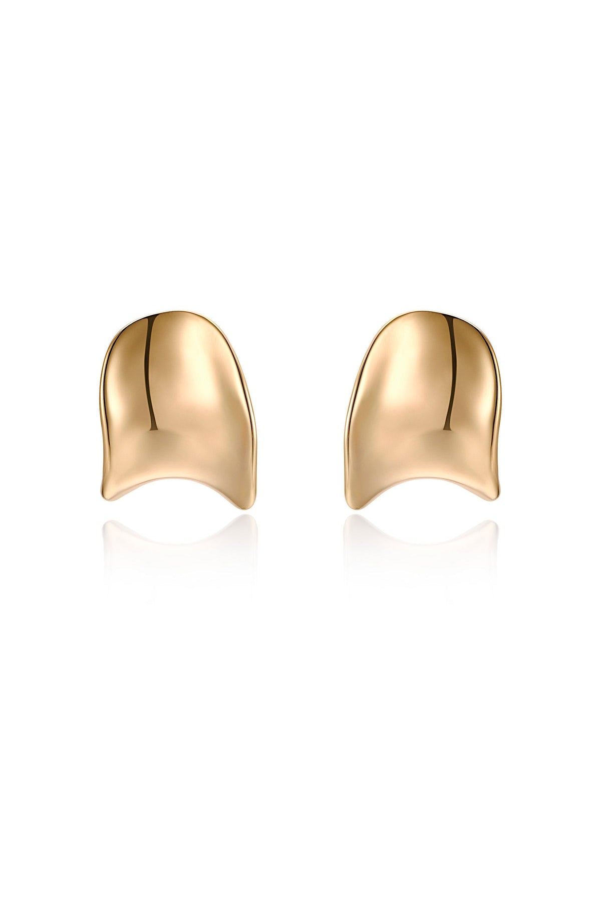 Curved Stud Earrings