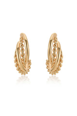 Twists and Turns Hoop Earrings