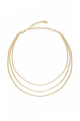 Triple Snake Chain Necklace