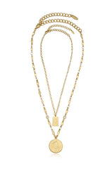 Medallions of Mine Layered Coin Necklace Set
