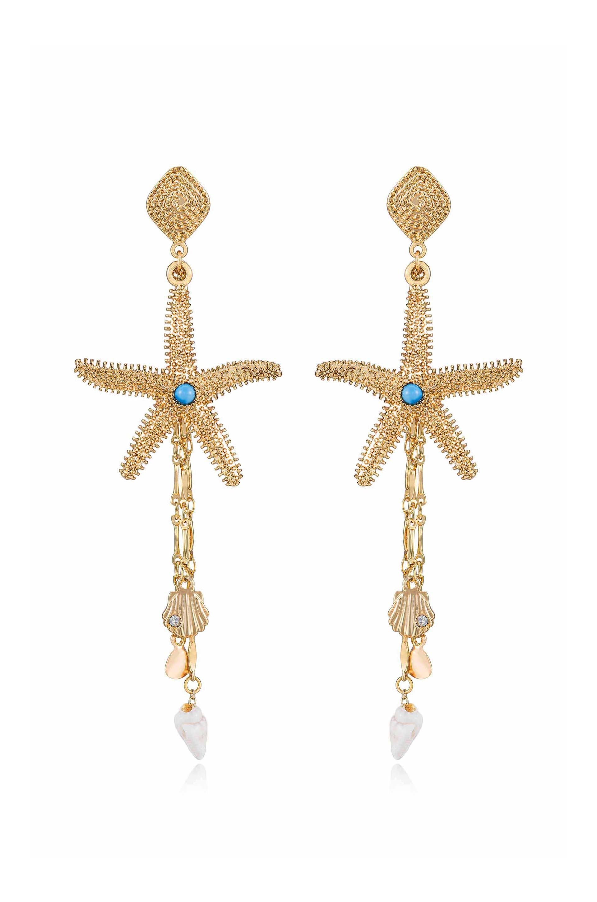Starfish Seeker Drop Earrings