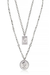 Medallions of Mine Layered Coin Necklace Set