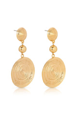 Swirl Pendant Dangle Earrings