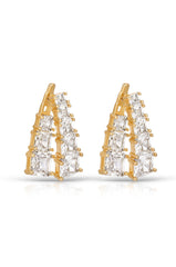 Front and Back Crystal Dangle Earrings