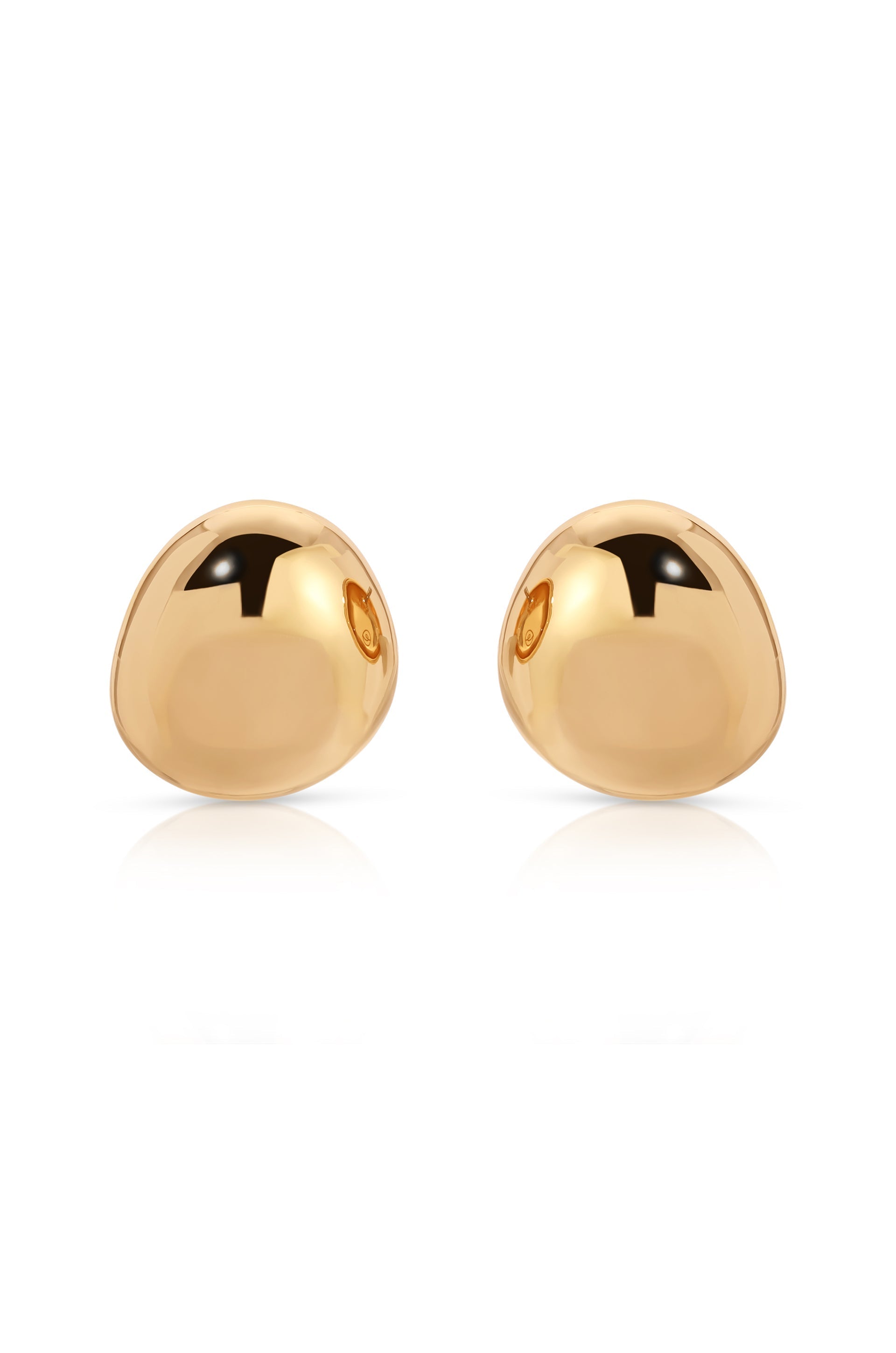 Polished Pebble Stud Earrings