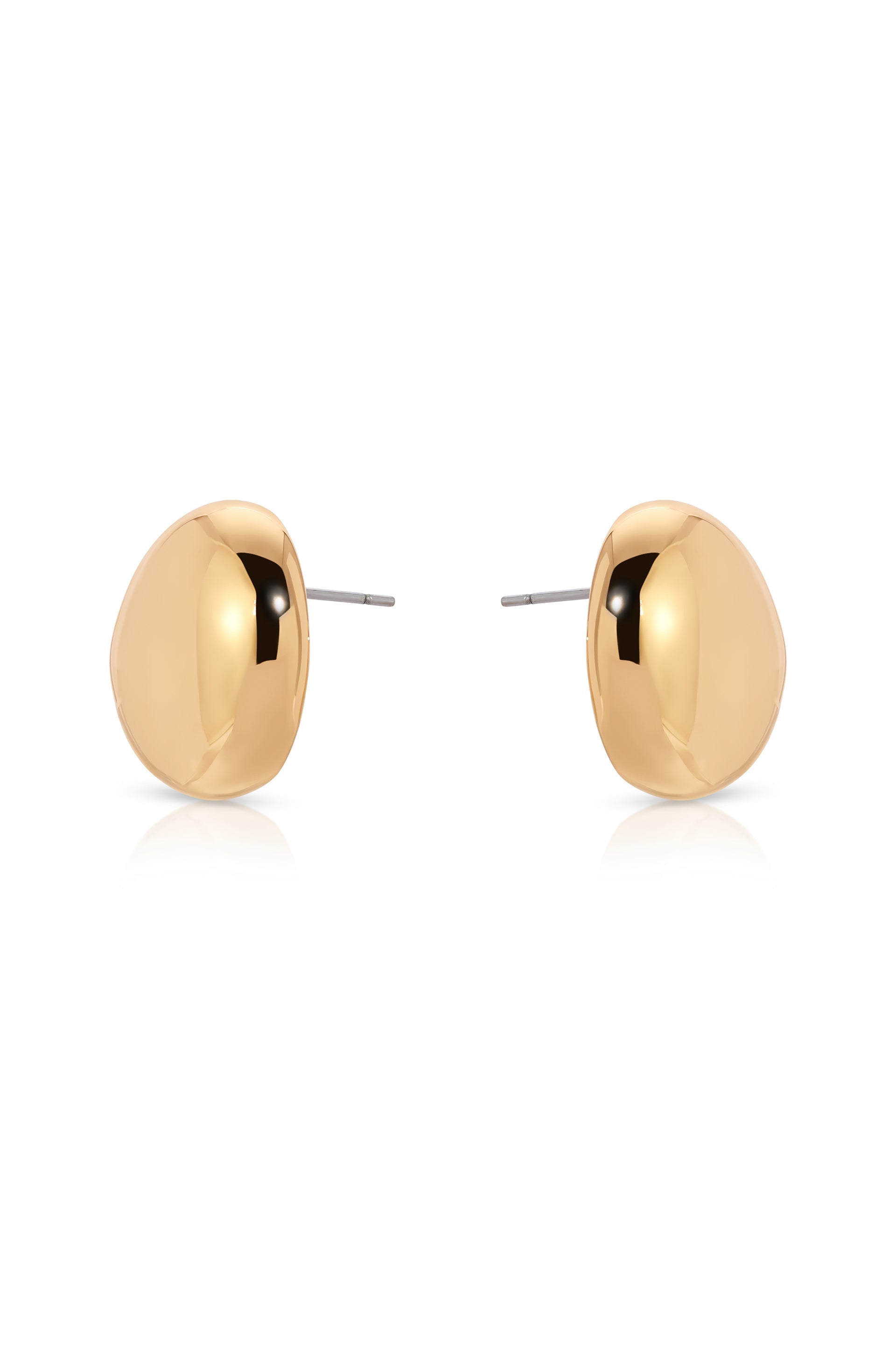 Polished Pebble Stud Earrings