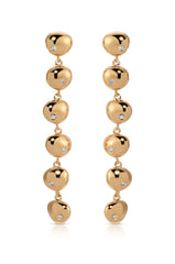 Polished Pebble Linear Dangle Earrings