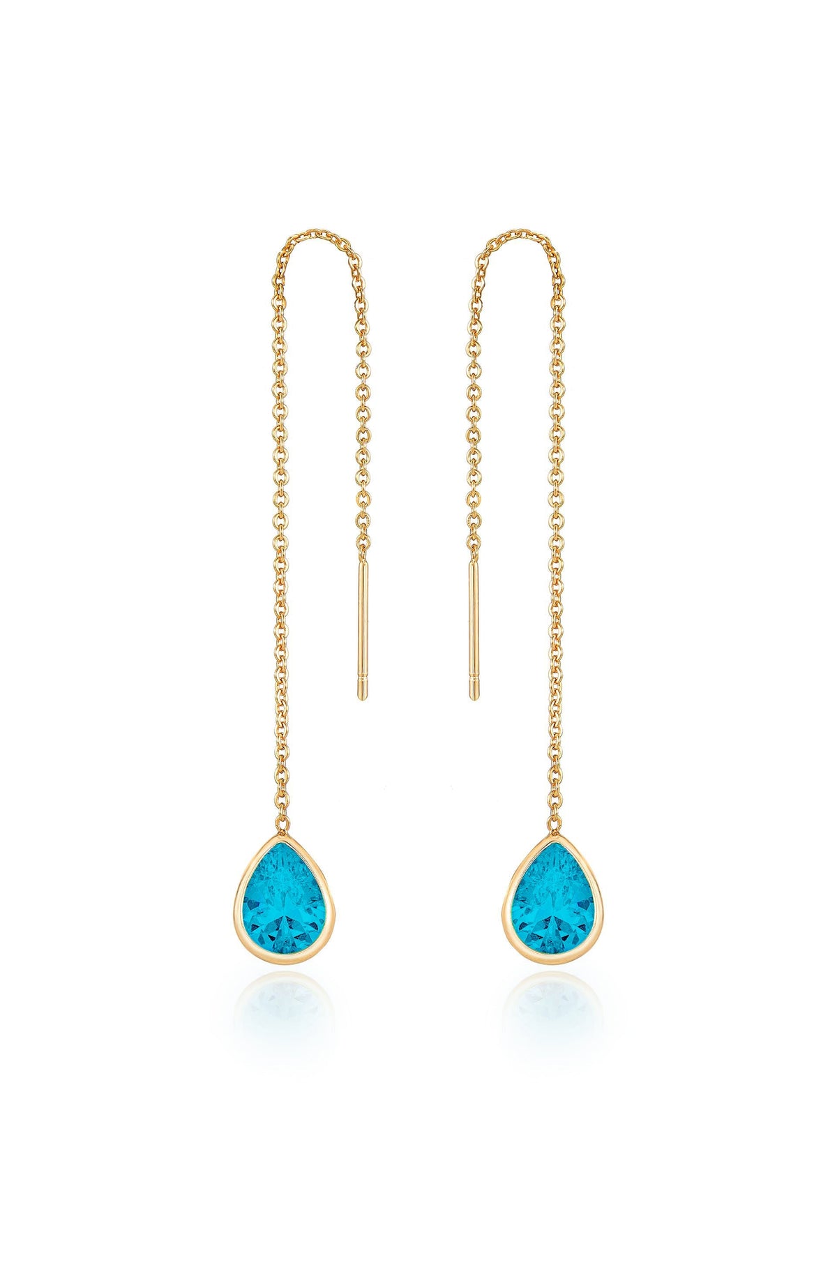 Barely There Chain and Crystal Dangle Earrings