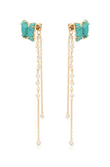 Turquoise Butterfly Dangle Earrings