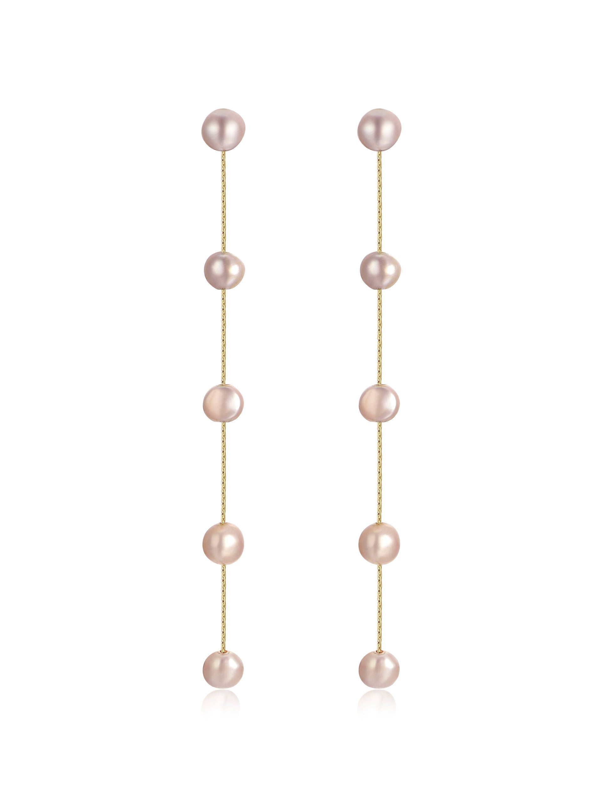 Dripping Pearl Delicate Drop Earrings