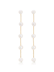 Dripping Pearl Delicate Drop Earrings