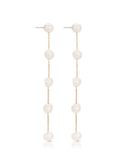 Dripping Pearl Delicate Drop Earrings