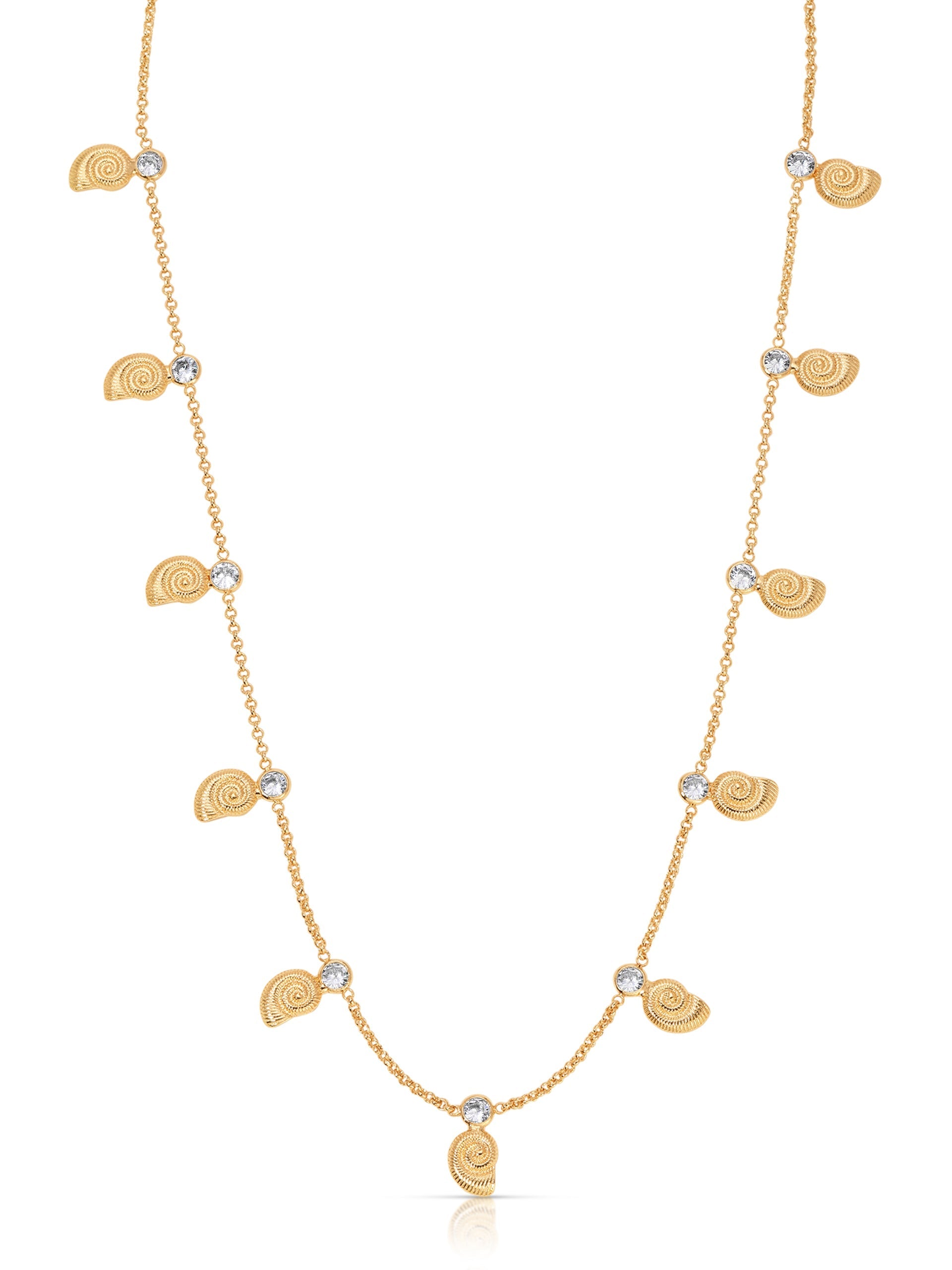 Nautilus Shell Charm Necklace