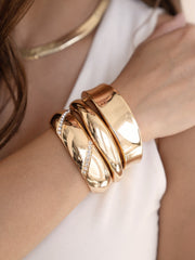 Squared Shine Bangle Bracelet