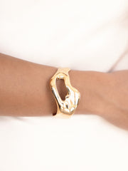 Open Abstract Cuff Bracelet