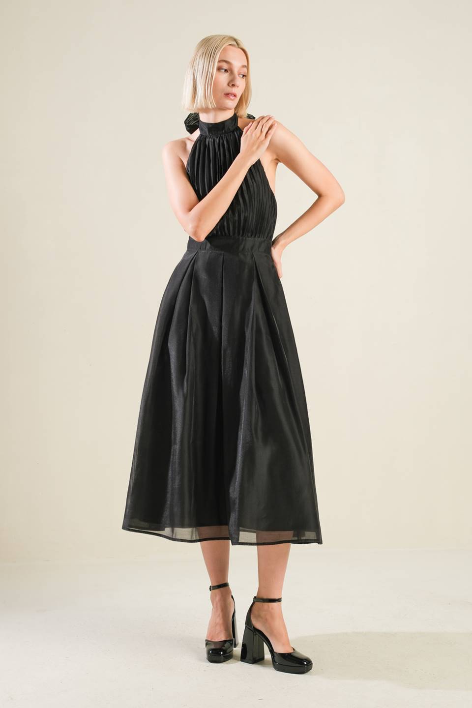 INVITATION TO LOVE WOVEN MIDI DRESS - FINAL SALE