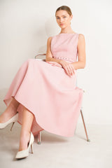 LIVING THE DREAM PINK MIDI DRESS - FINAL SALE