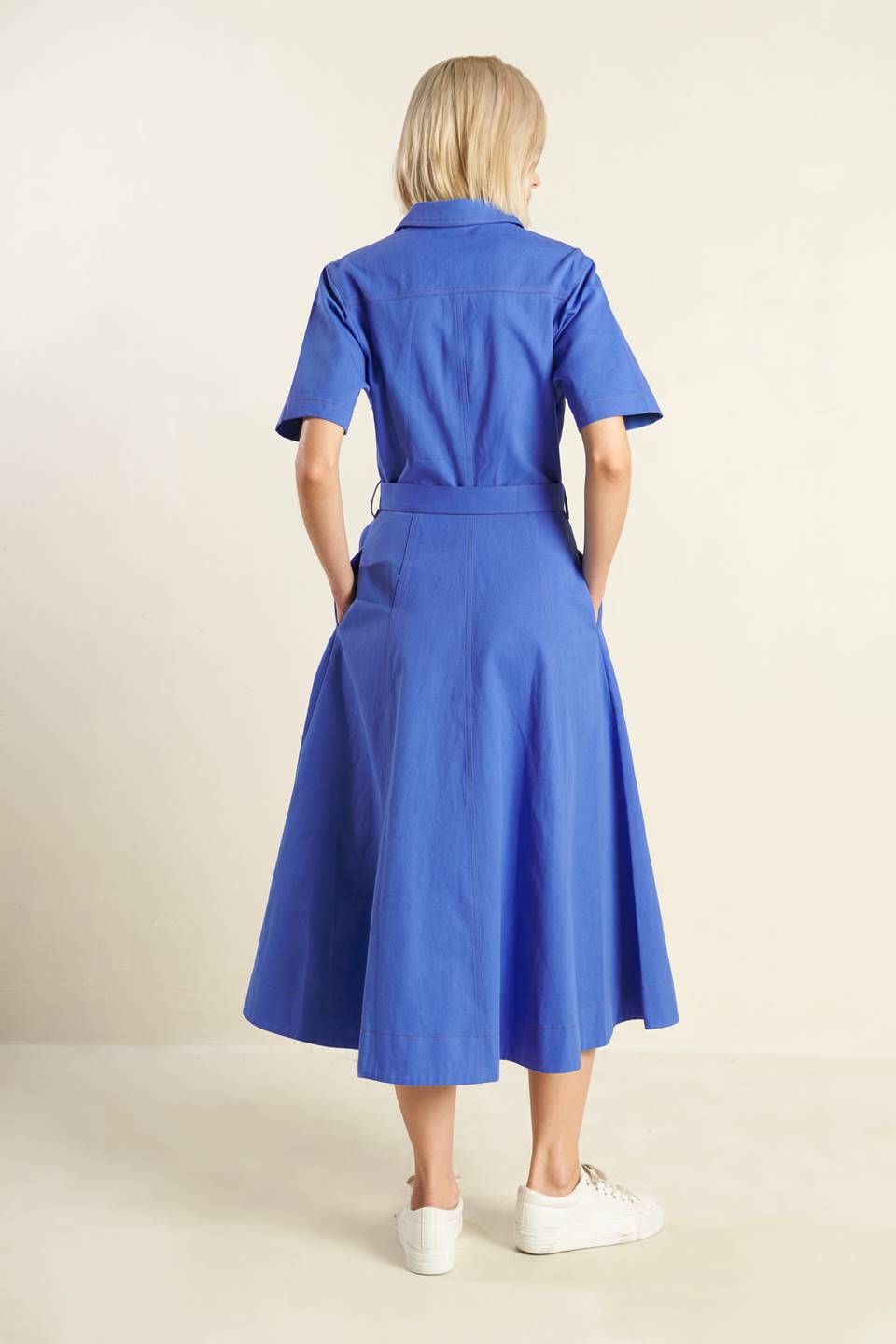 THE ESSENTIAL SHIRT DRESS - BLUE