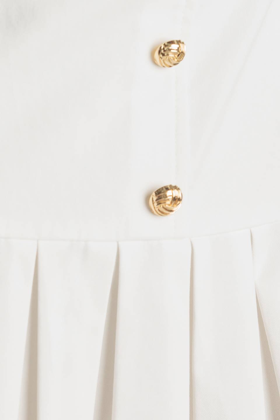 NO COMPARISONS PLEATED SKIRT MINI DRESS - WHITE- FINAL SALE