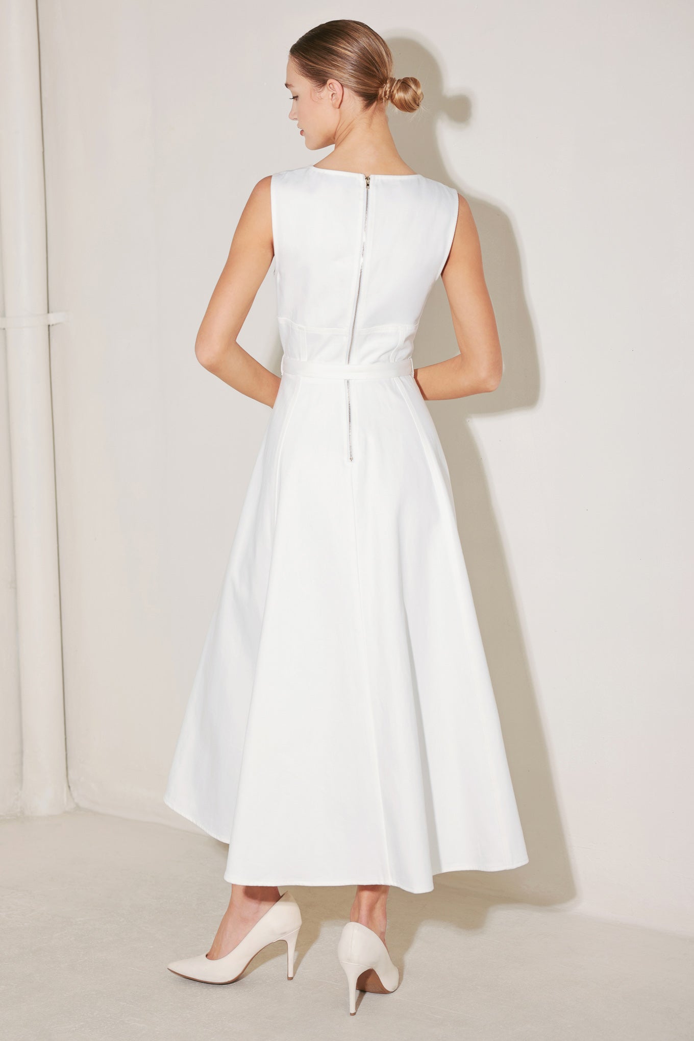 SUMMER SOCIAL WHITE MIDI DRESS - FINAL SALE