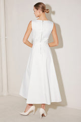 SUMMER SOCIAL WHITE MIDI DRESS - FINAL SALE