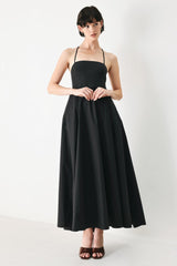 PURE LINE OPEN BACK MIDI DRESS - FINAL SALE