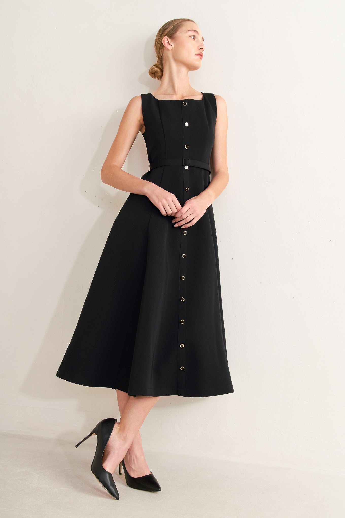 PARIS AFTER DARK MIDI DRESS - FINAL SALE