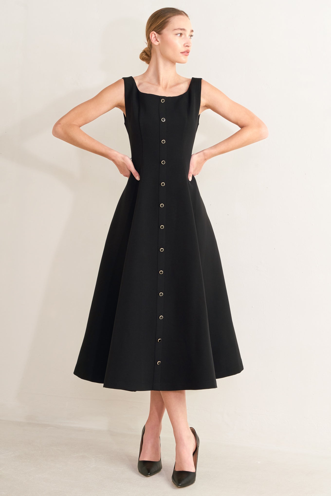 PARIS AFTER DARK MIDI DRESS - FINAL SALE
