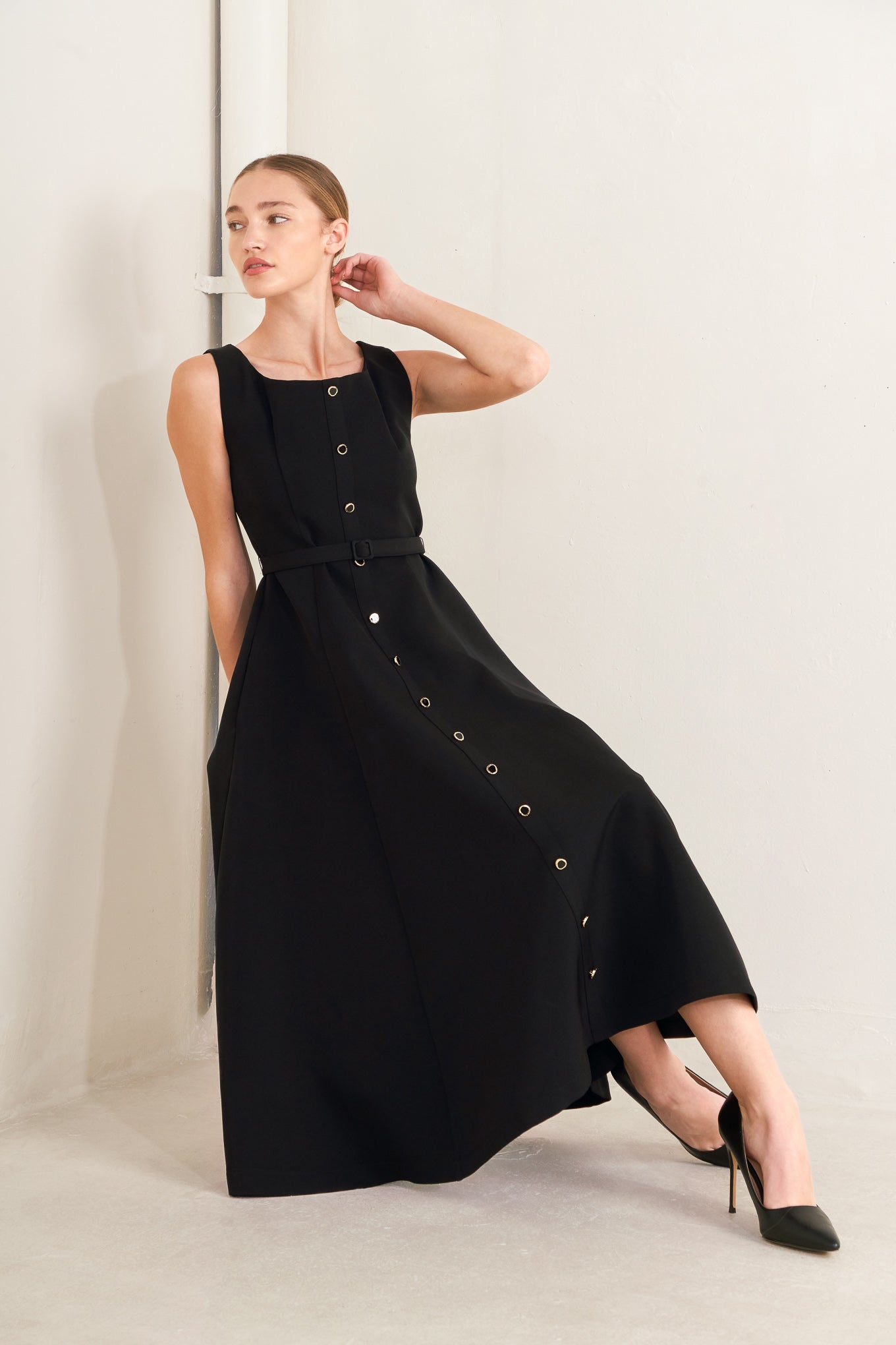 PARIS AFTER DARK MIDI DRESS - FINAL SALE