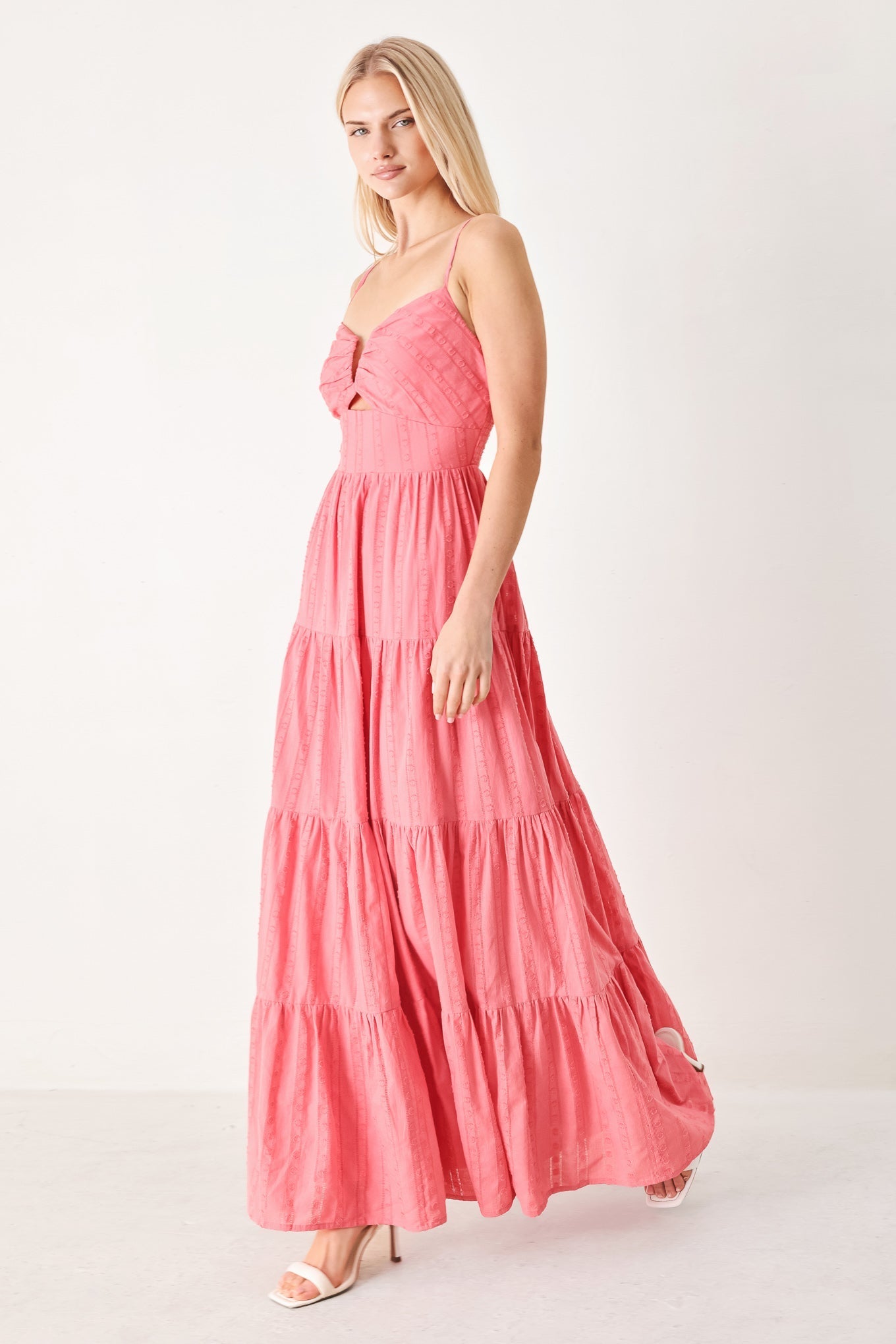 SWEET ESCAPE PINK CRANBERRY MAXI DRESS - FINAL SALE
