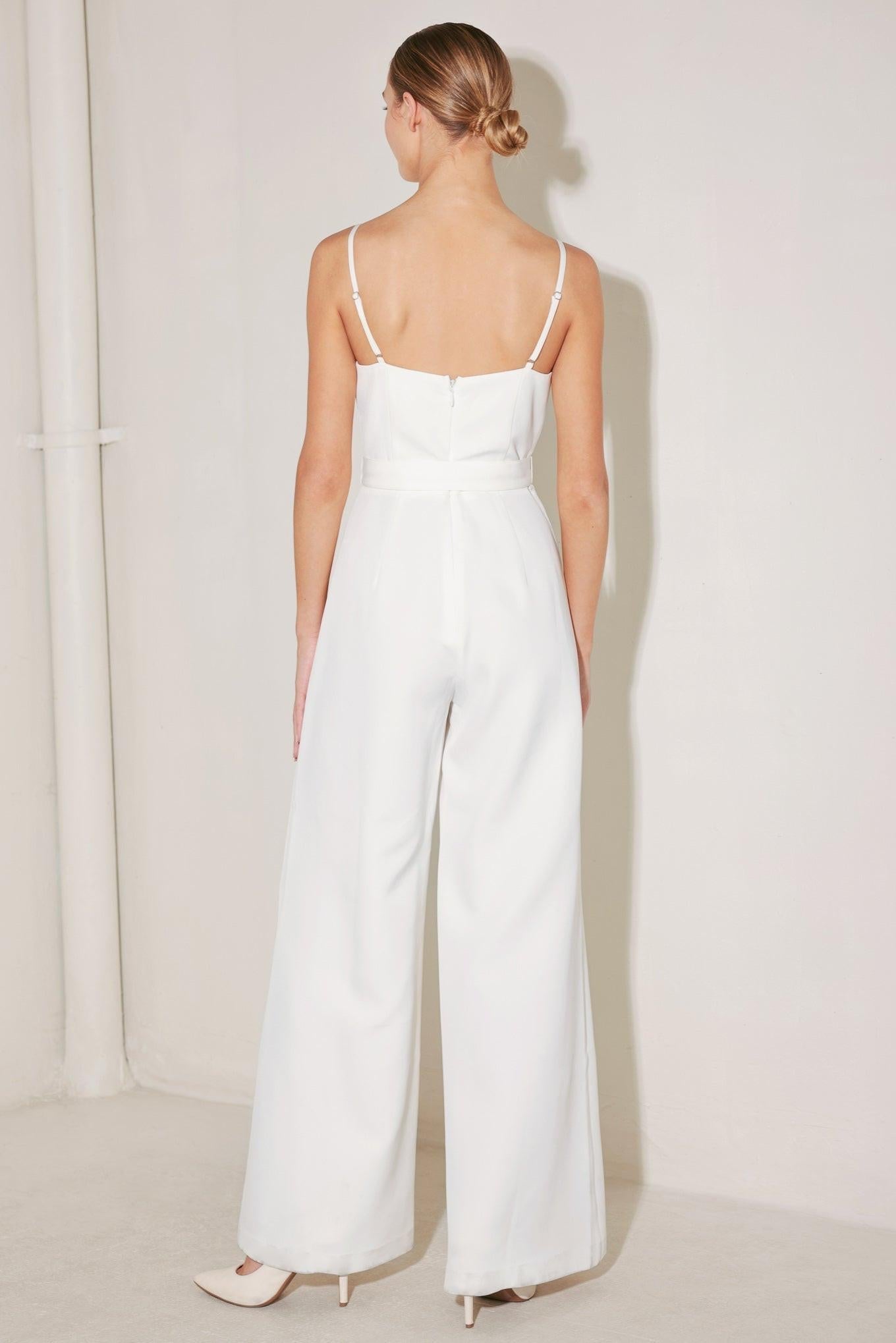 ARCTIC ELEGANCE WHITE JUMPSUIT