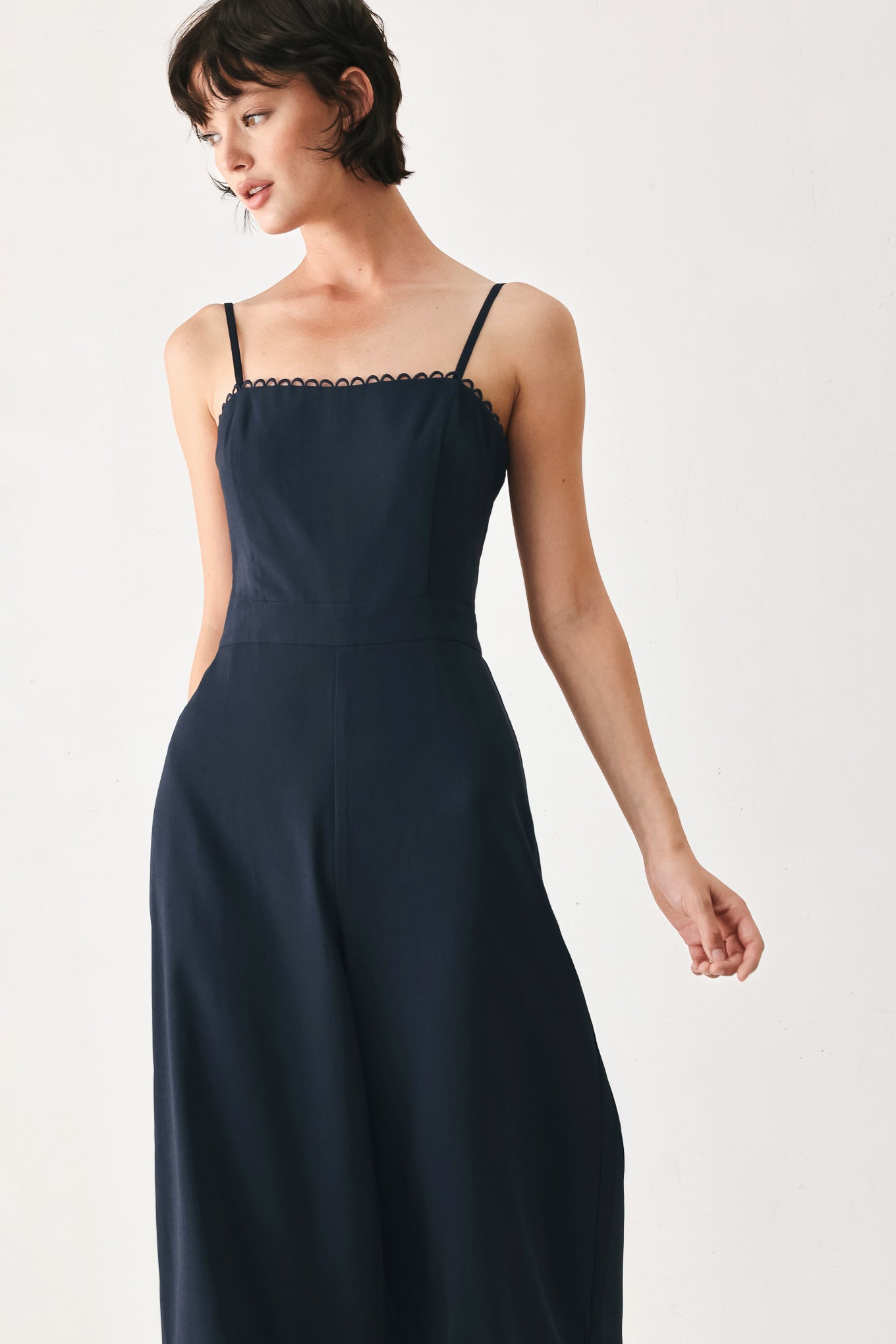 AFTER HOURS NAVY JUMPSUIT