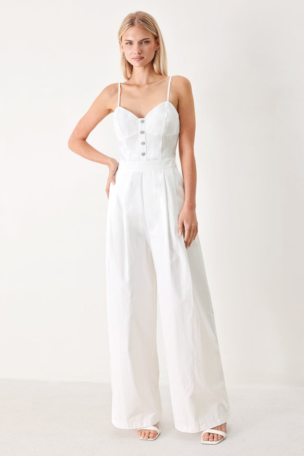 TRUE LOVE LOOK WHITE JUMPSUIT