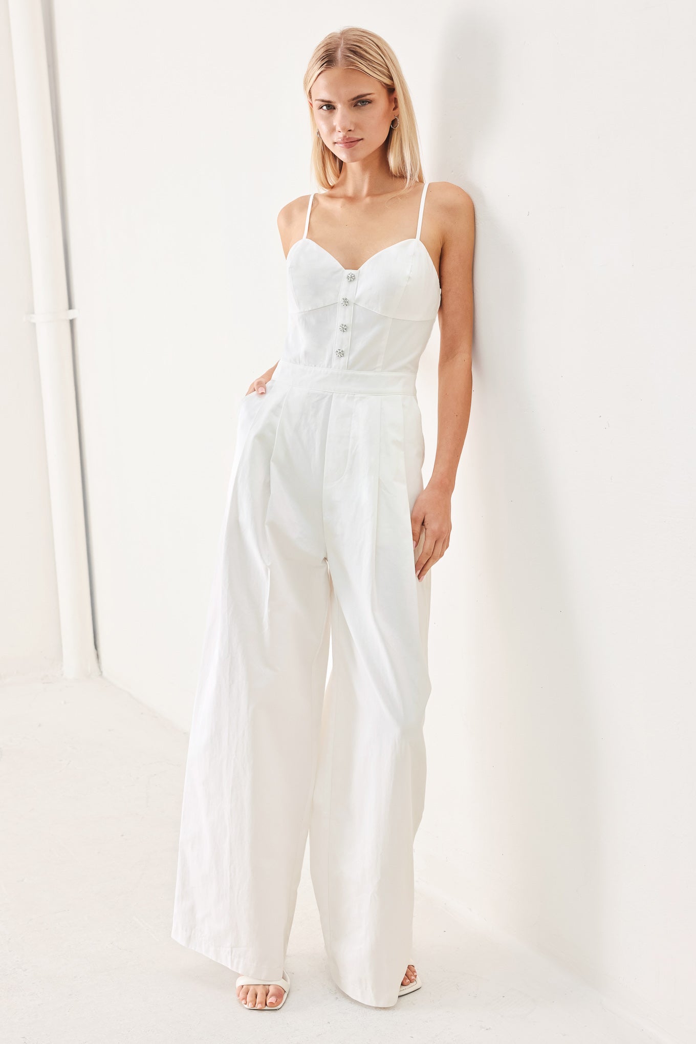 TRUE LOVE LOOK WHITE JUMPSUIT