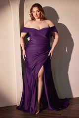 FREYA GOWN - OFF THE SHOULDER STRETCH SPANDEX DRESS