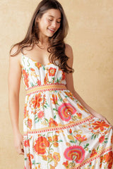 SUMMER SANGRIA MAXI DRESS - RED