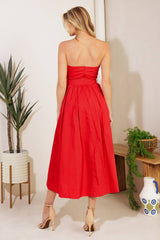 DAYS THAT FADE WOVEN MIDI DRESS - FINAL SALE