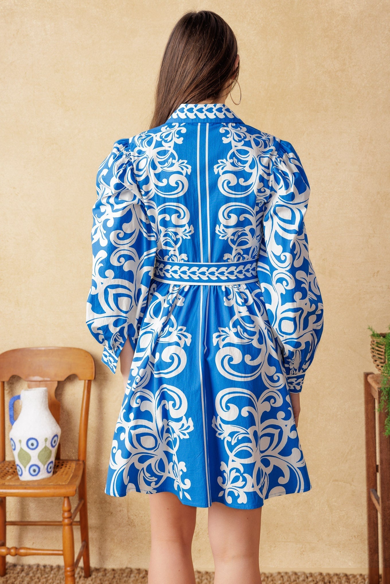MOONSTONE DREAMS MINI DRESS - BLUE - FINAL SALE