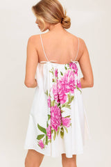 GARDEN WHISPERS - PINK FLORAL SWING DRESS