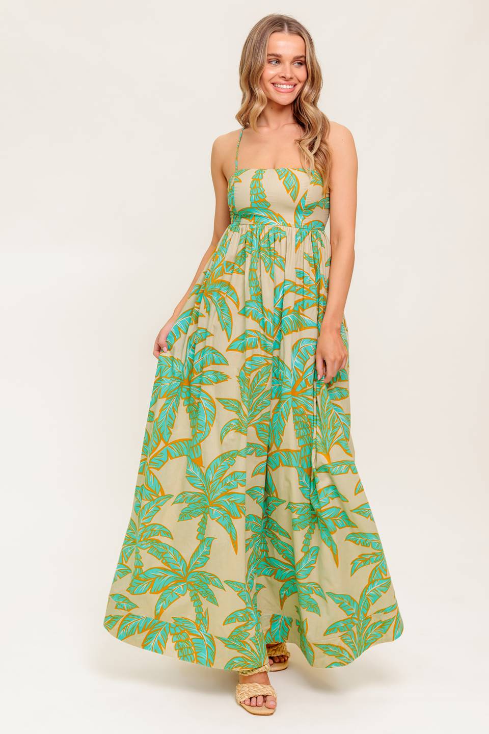 AUGUST TROPICAL MAXI DRESS - FINAL SALE