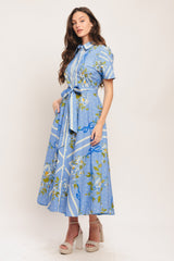 SWEET SOPHISTICATE SHORT SLEEVE MIDI DRESS - FINAL SALE