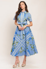 SWEET SOPHISTICATE SHORT SLEEVE MIDI DRESS